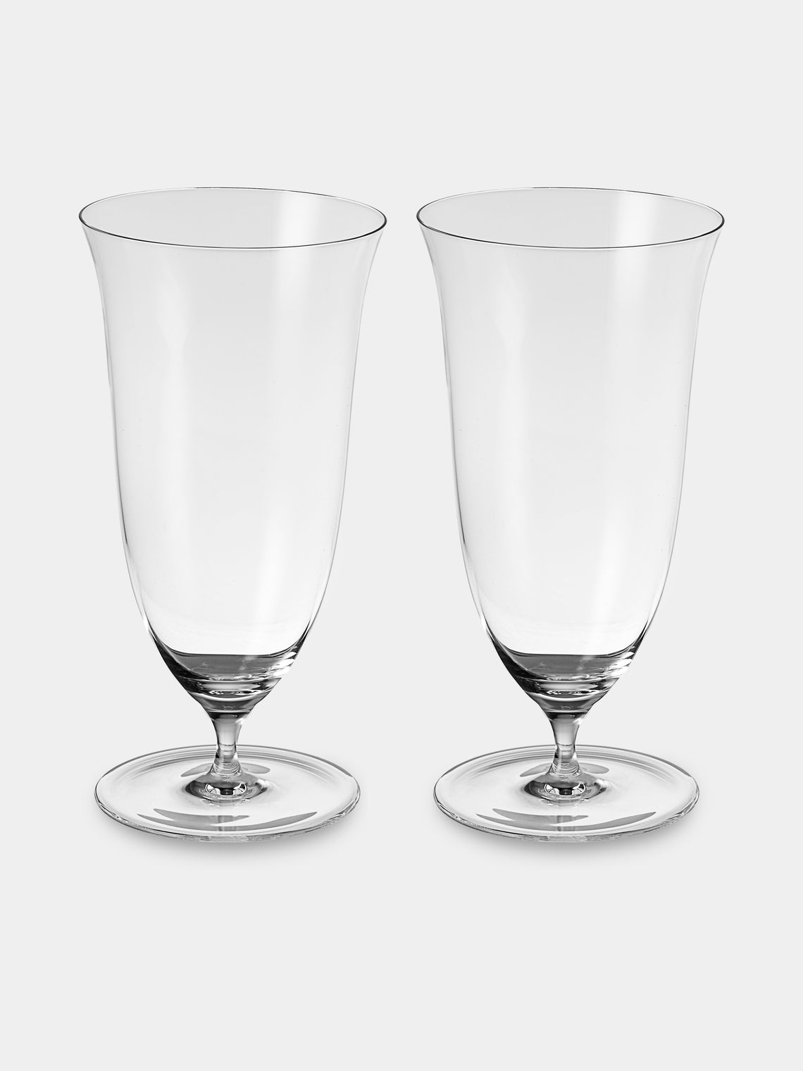 Lobmeyr - | Set of 2 | Patrician Crystal Beer Glasses - Clear - ABASK 