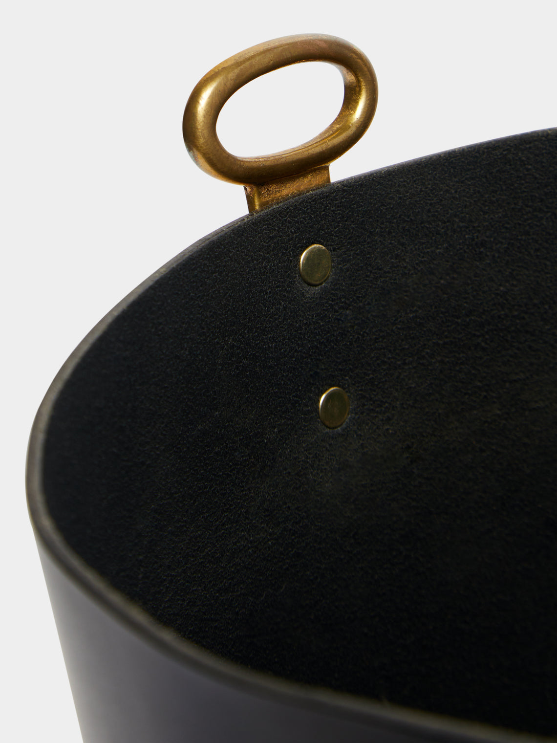 Otis Ingrams - Eyelet Leather Wastepaper Bin -  - ABASK