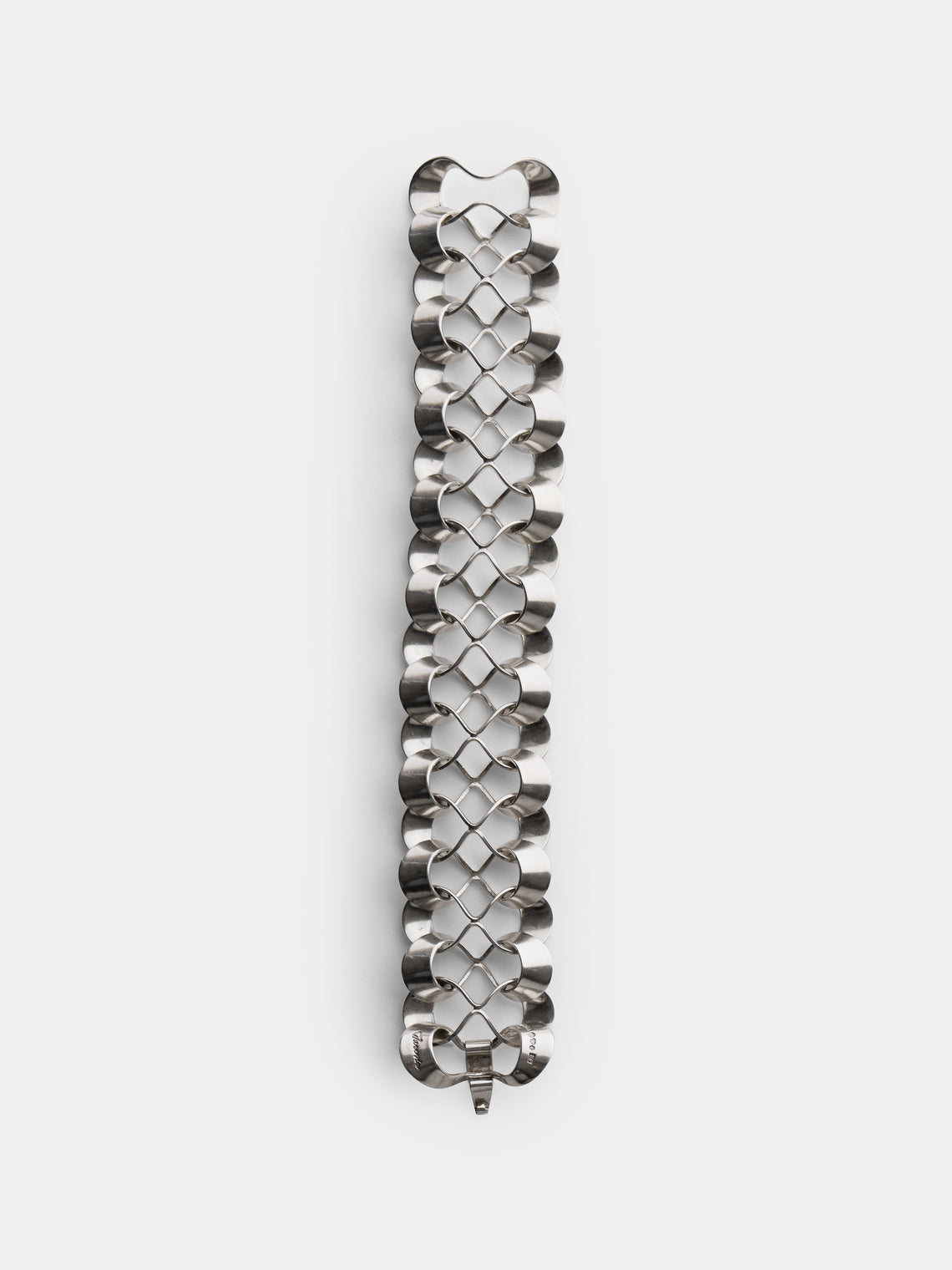 Mahnaz Collection - Vintage 1970 Theresia Hvorslev for Alton Sterling Silver Bracelet - Silver - ABASK - 