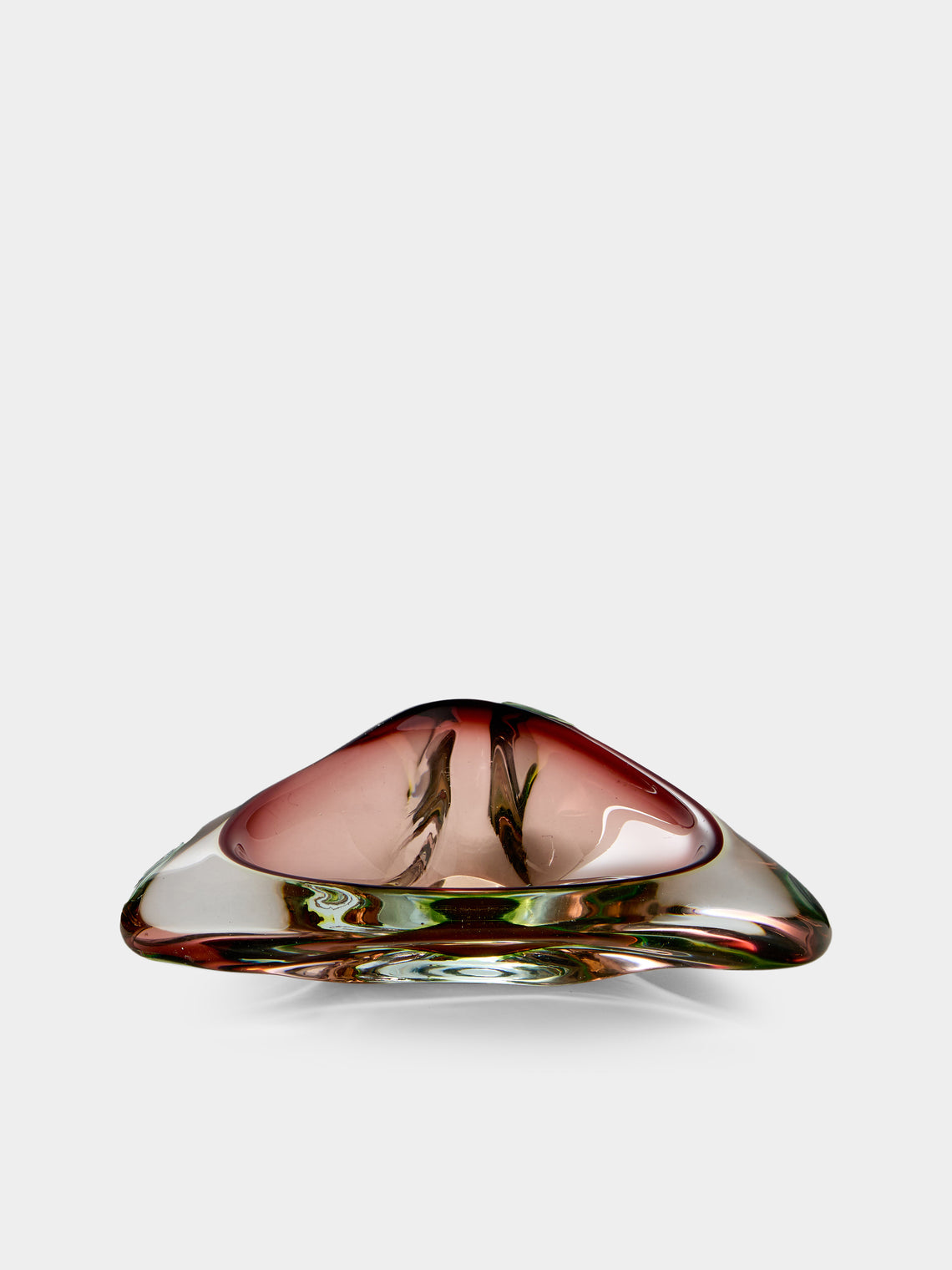 Antique and Vintage - Mid-Century Murano Glass Ashtray - Purple - ABASK - 