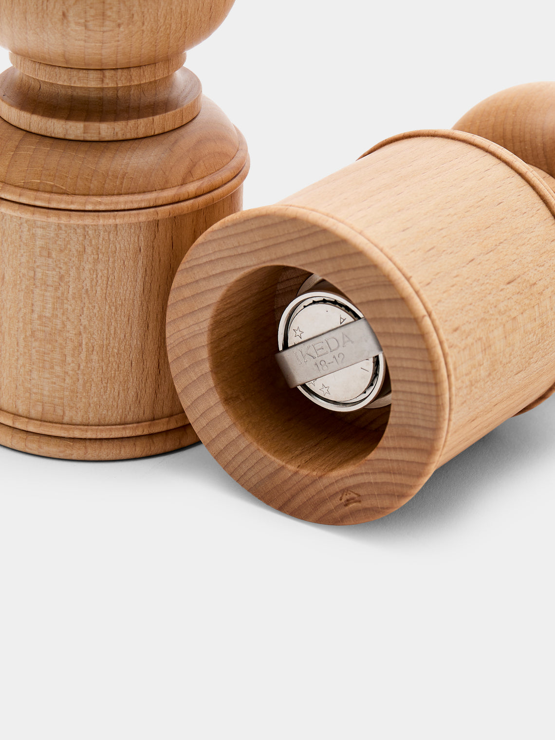 Yamani Woodworks - Hand-Turned Wood Salt and Pepper Mills (Set of 2) - Brown - ABASK