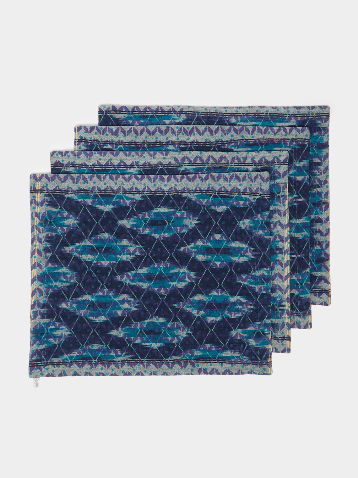 Gregory Parkinson - Block-Printed Cotton Reversible Placemats (Set of 4) -  - ABASK