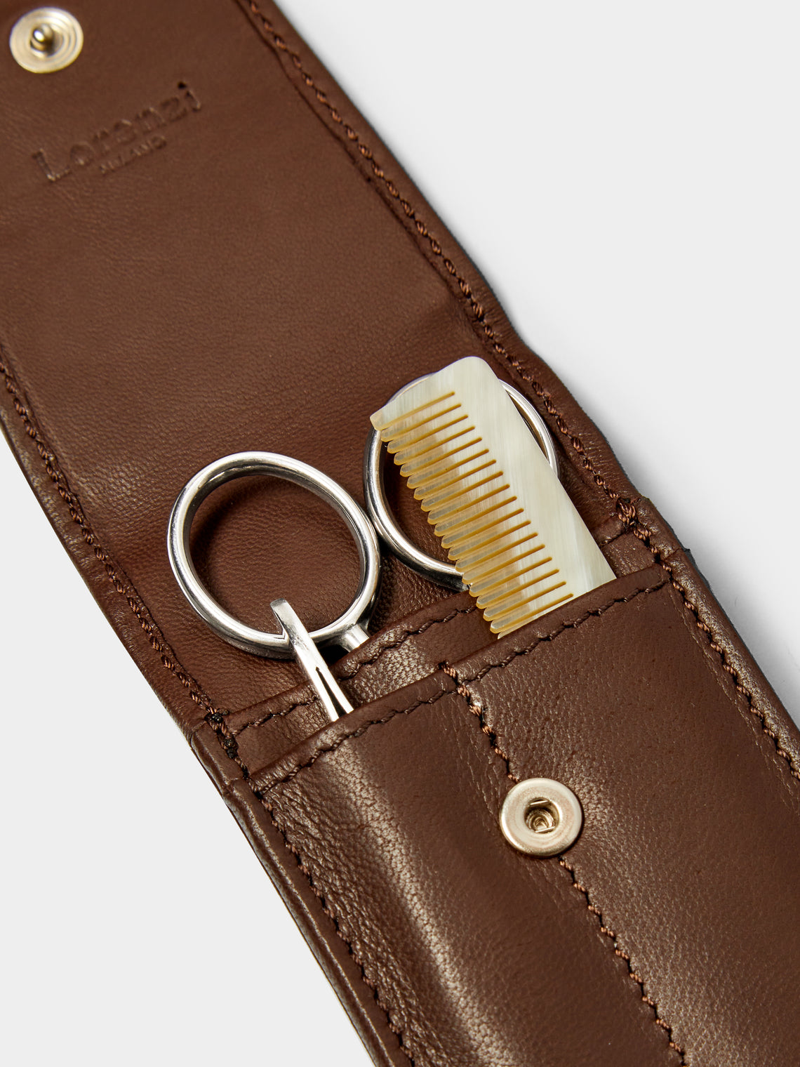 Lorenzi Milano - Leather Beard and Moustache Set -  - ABASK