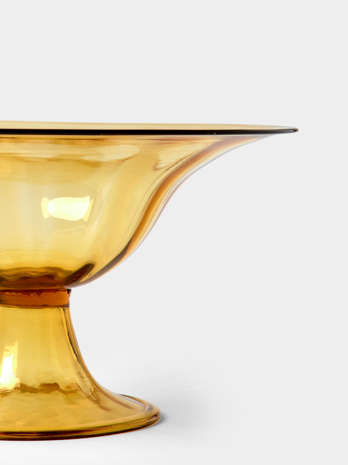 Antique and Vintage - 1920 Cappellini Glass Bowl - Yellow - ABASK