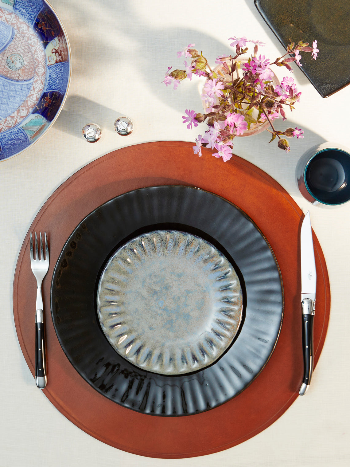 Mervyn Gers Ceramics - 'Paper' Hand-Glazed Ceramic Dinner Plates (Set of 6) -  - ABASK