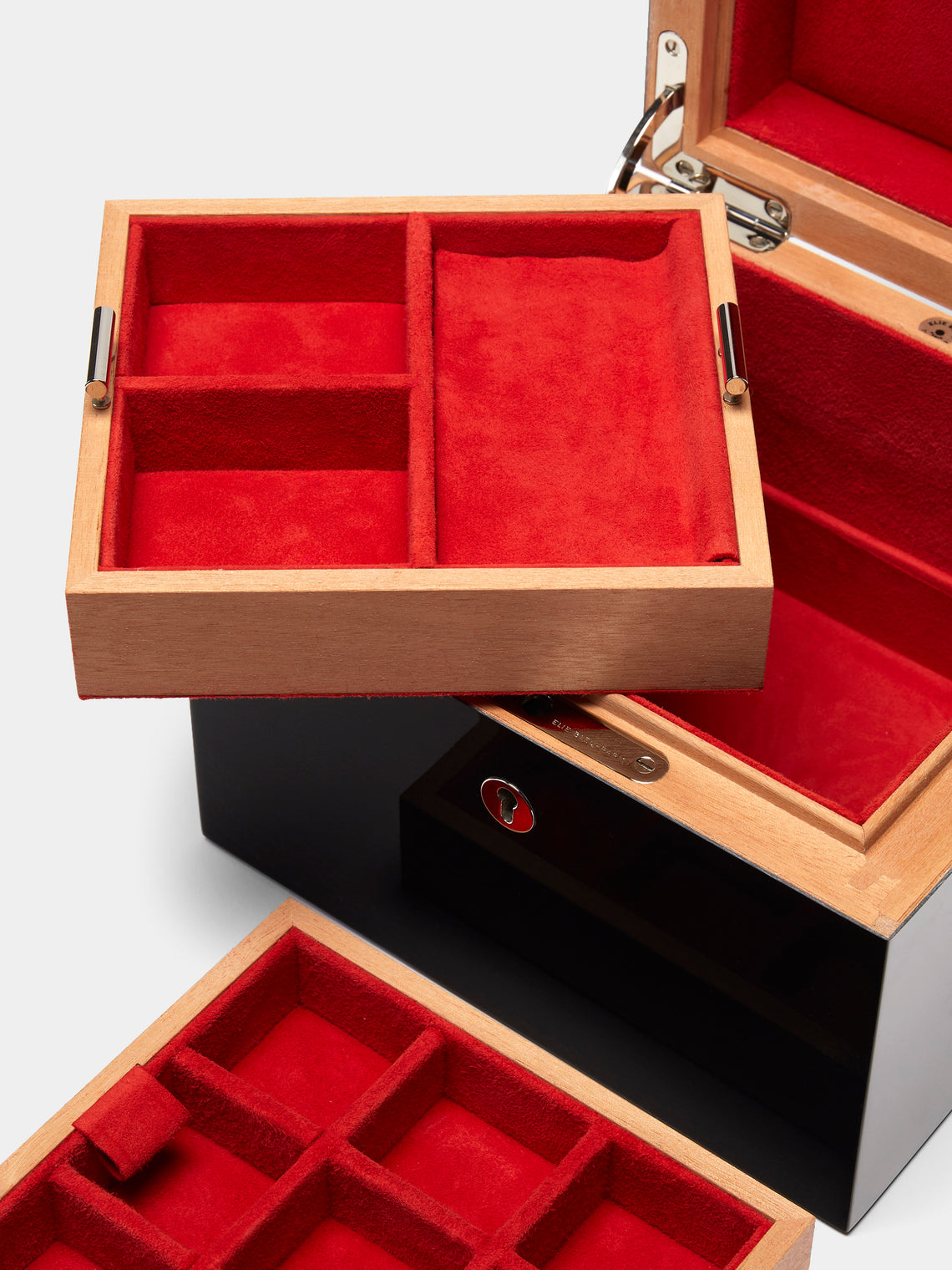Elie Bleu - Vanities Love Sycamore Jewelry and Watch Box - Black - ABASK