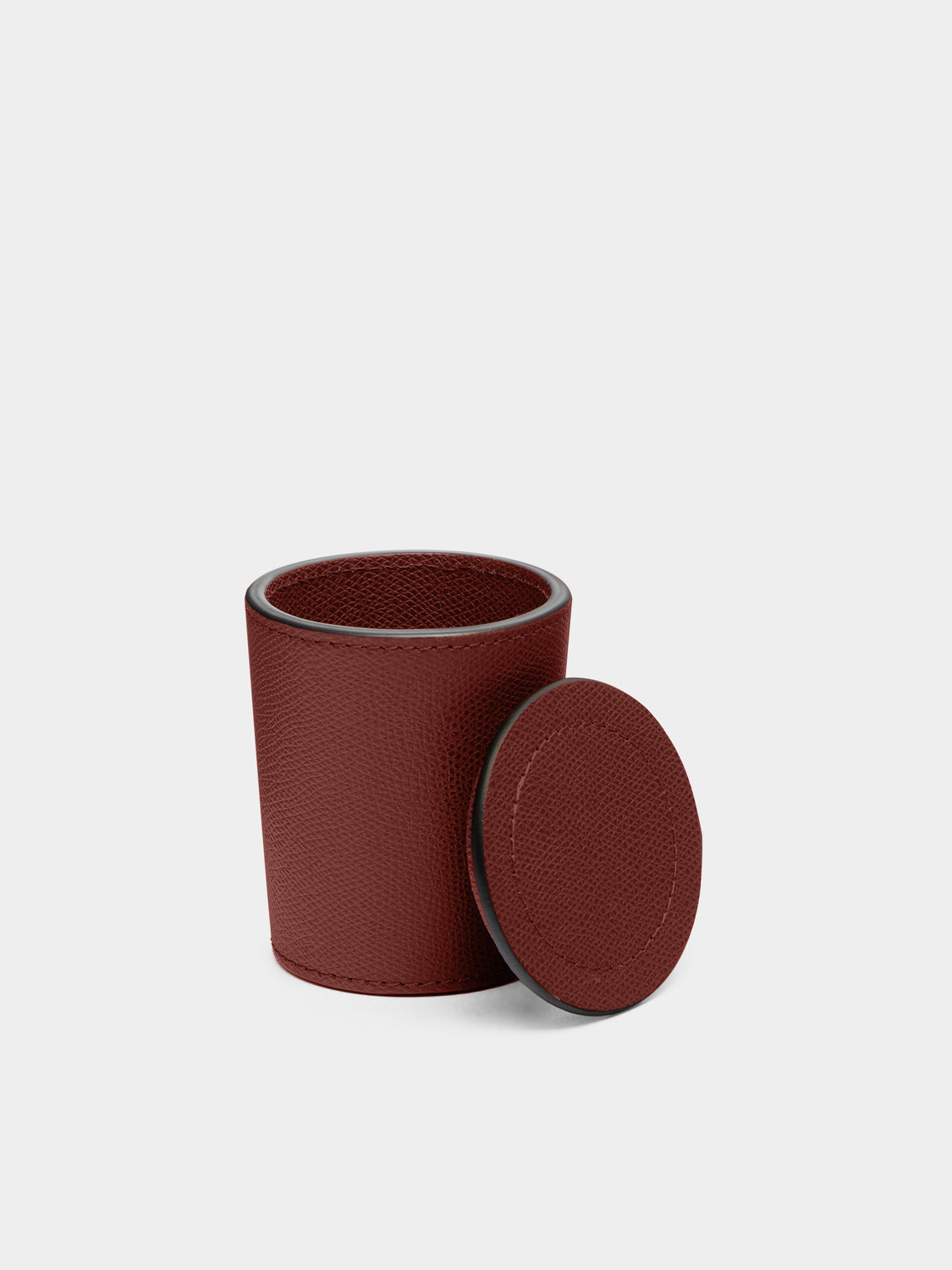 Giobagnara - Leather Dice Cup - Burgundy - ABASK