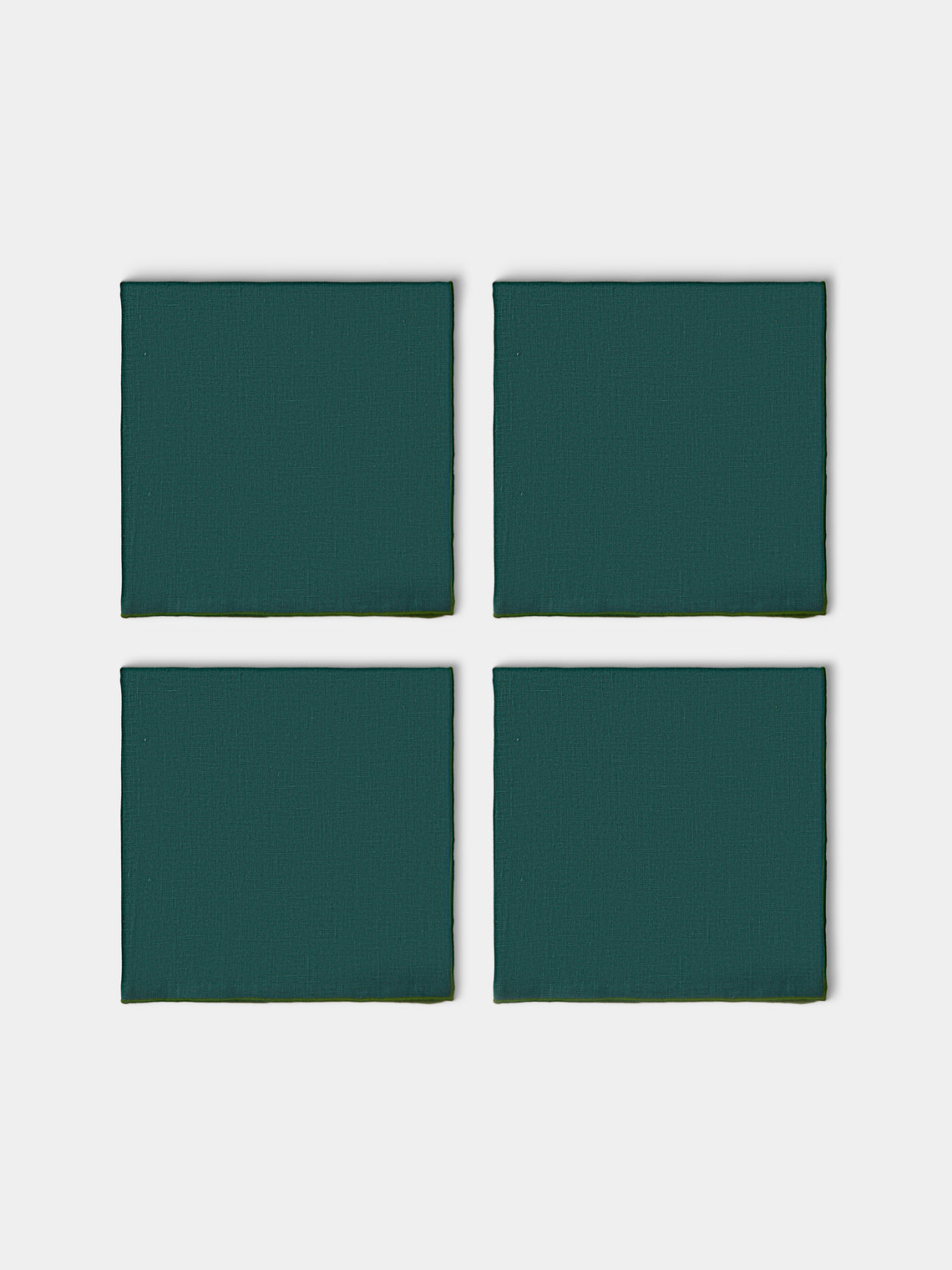 Borgo delle Tovaglie - Filo Linen Extra Large Napkins (Set of 4) - Green - ABASK - 