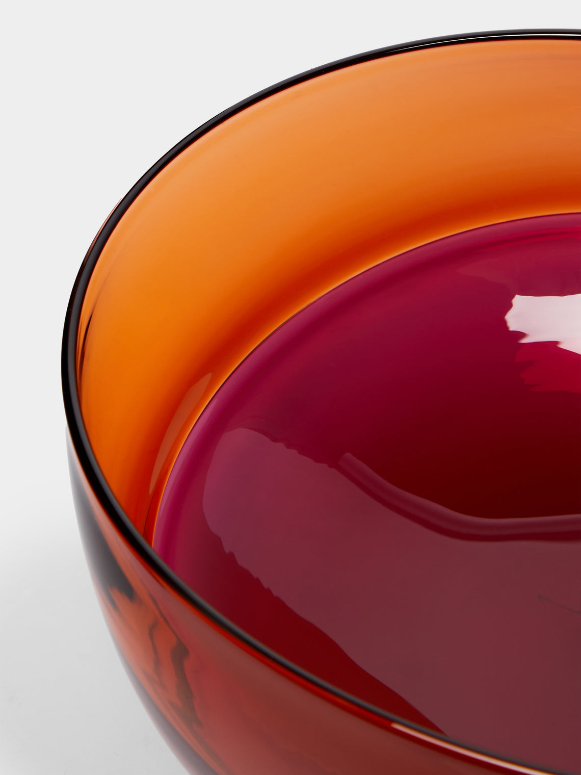 Stewart Hearn - Oval Encalmo Hand-Blown Glass Small Bowl -  - ABASK
