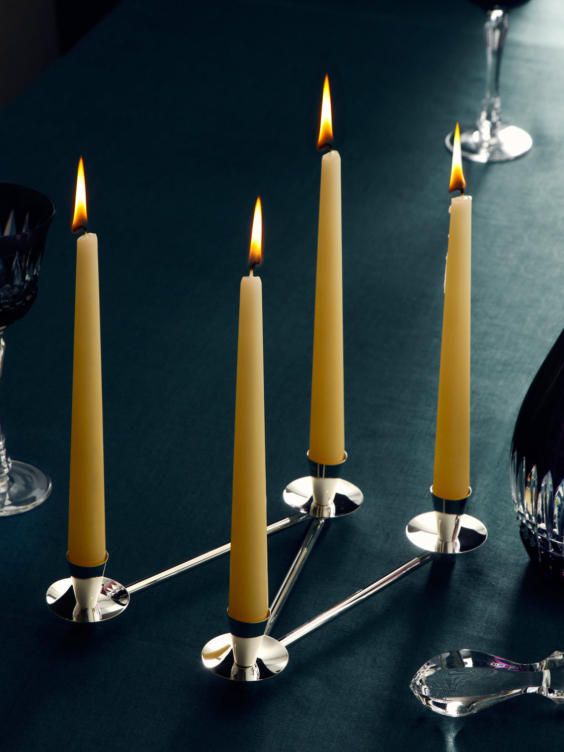 De Vecchi - T8 Snodabile Silver-Plated Candle Holder -  - ABASK
