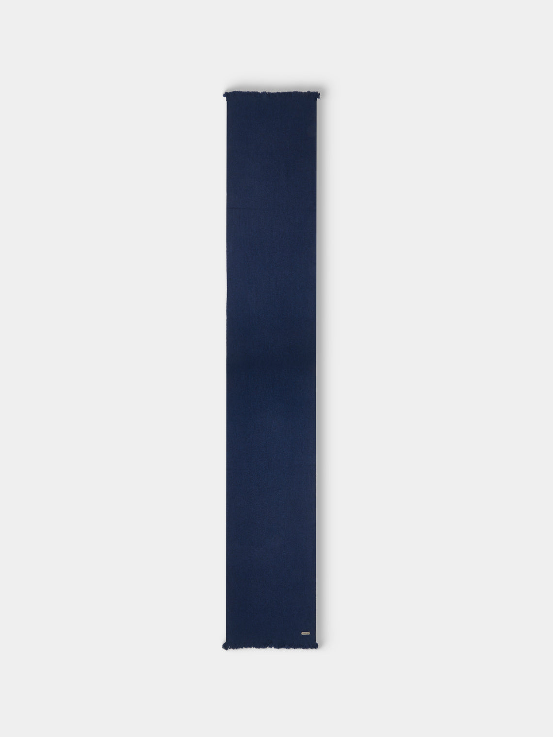Norlha - Nomad Classic Hand-Spun Yak Khullu Skinny Scarf (71in/1.8m) - Blue - ABASK