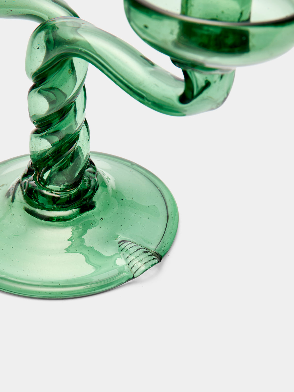 Antique and Vintage - 1950s Carlo Scarpa Murano Glass Candle Holder -  - ABASK