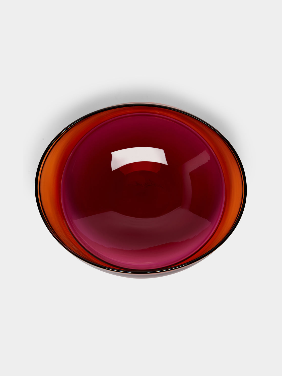Stewart Hearn - Oval Encalmo Hand-Blown Glass Small Bowl -  - ABASK