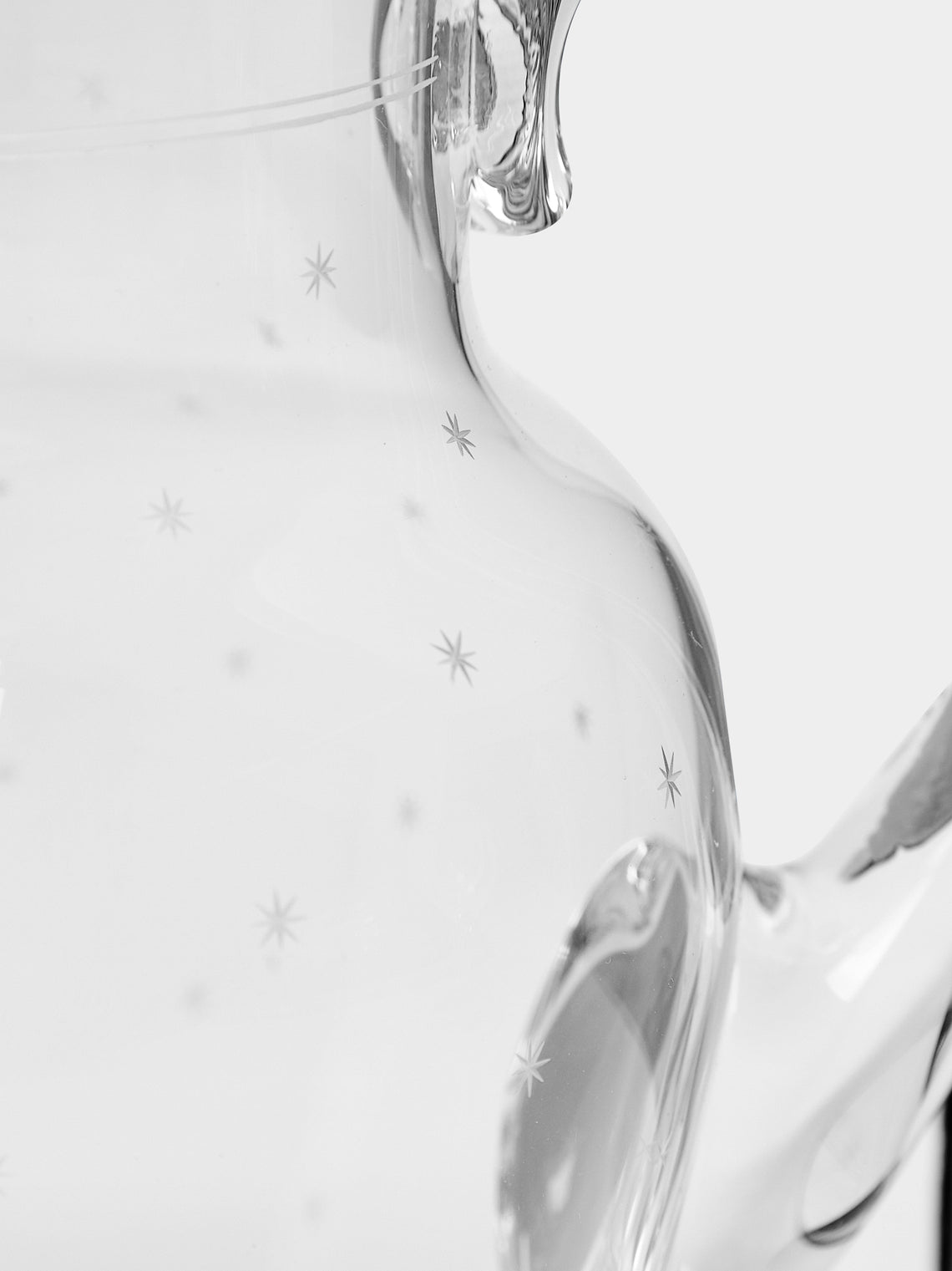 Lobmeyr - Rothschild Stars Hand-Engraved Crystal Water Pitcher -  - ABASK