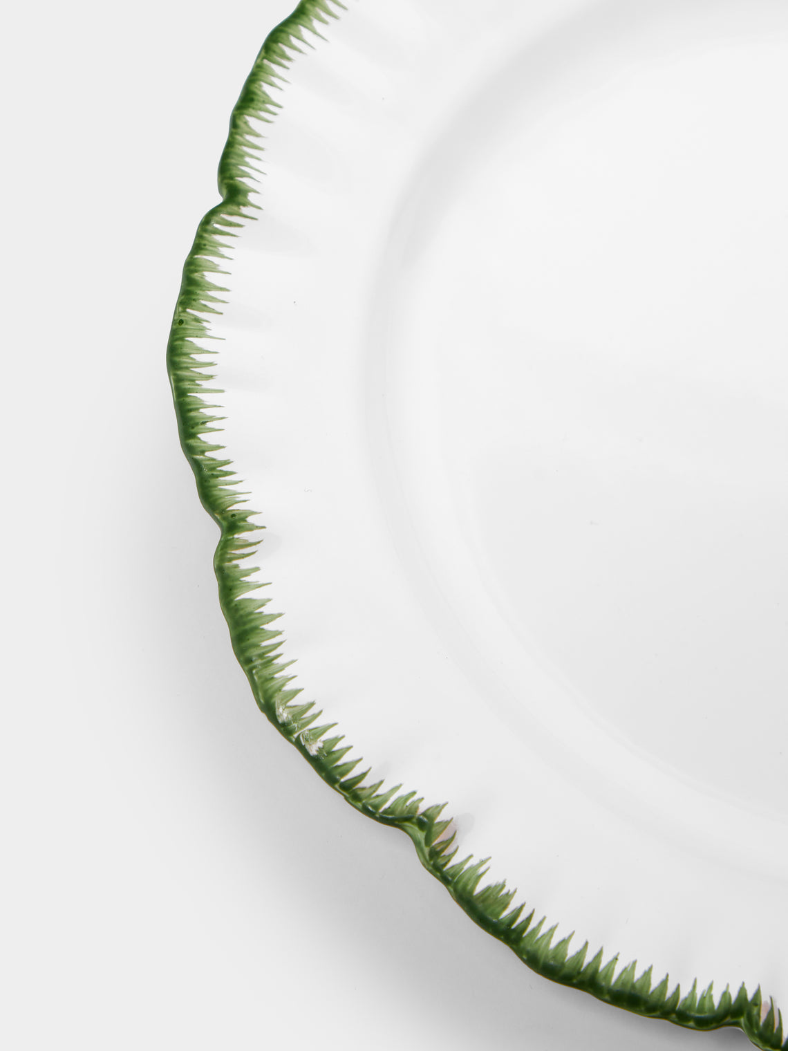 Atelier Soleil - Combed Edge Hand-Painted Ceramic Side Plates (Set of 4) -  - ABASK