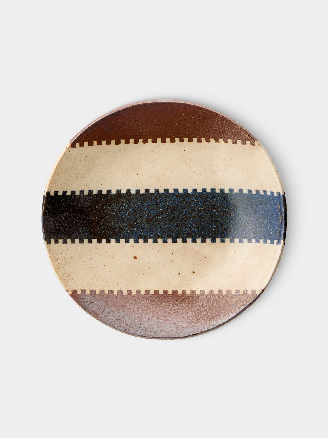 Makidani-gama - No. 2 Nerikomi Ceramic Plates – 8in/21cm (Set of 5) - Multiple - ABASK