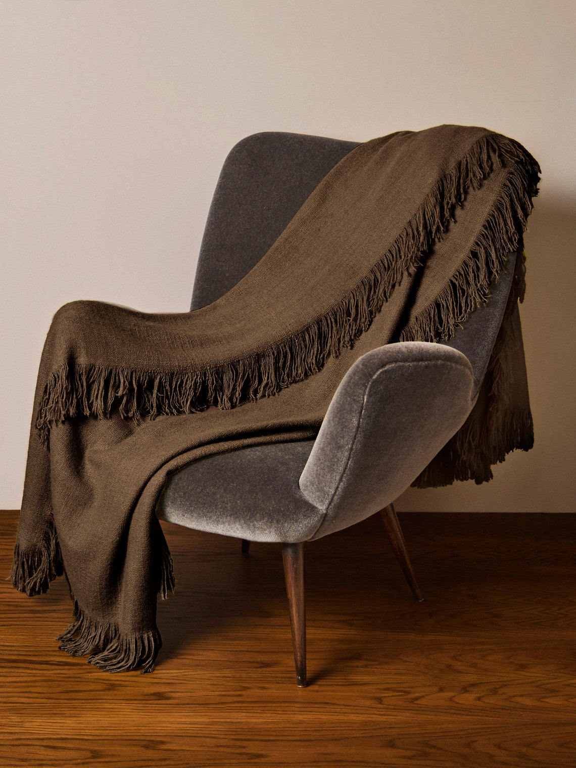 Denis Colomb - Perou Nomad Cashmere Throw (79in/2m) - Brown - ABASK