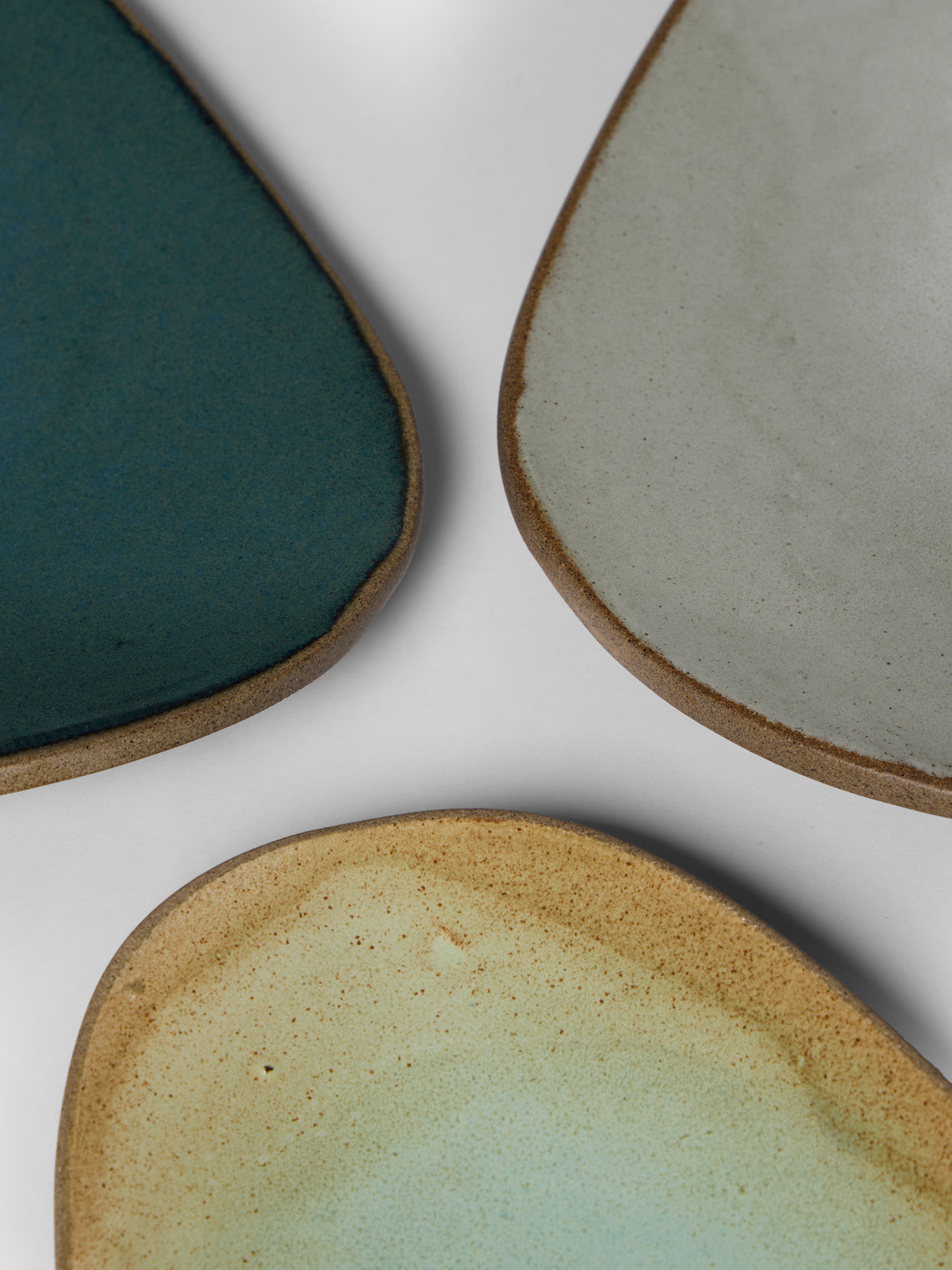 Hana Karim Studio - Hand-Built Stoneware Mixed Platters (Set of 3) - Multiple - ABASK