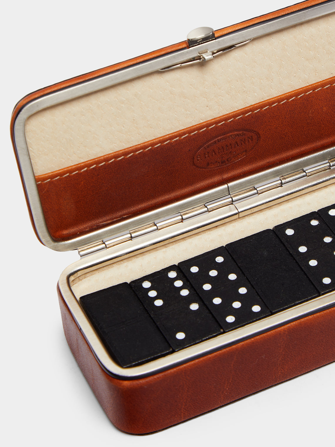 F. Hammann - Leather Dominoes Set -  - ABASK