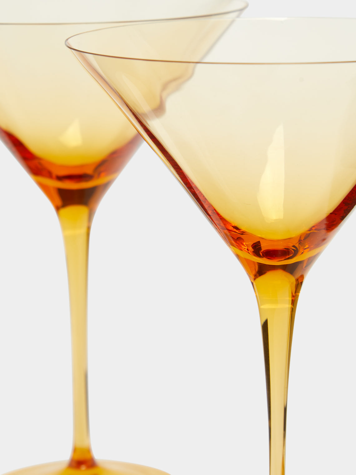 Moser - Optic Hand-Blown Crystal Martini Glasses (Set of 2) -  - ABASK