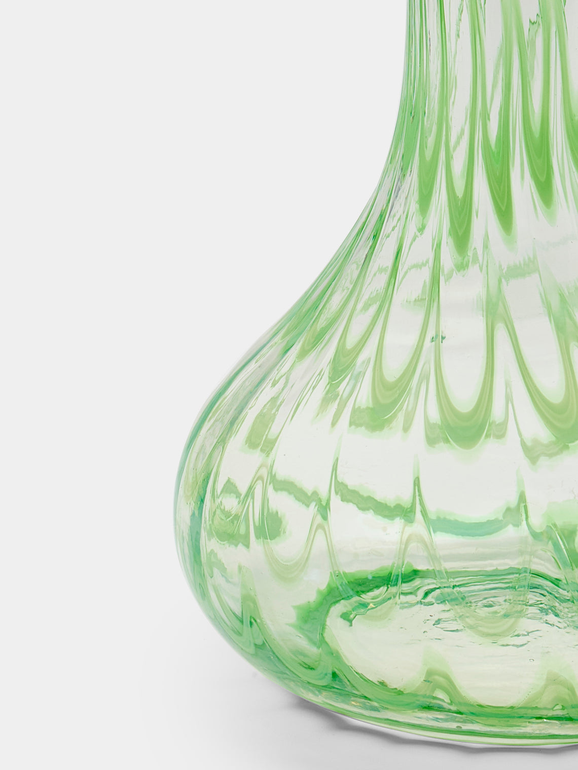 Antique and Vintage - 1960s Murano Glass Vase - Green - ABASK