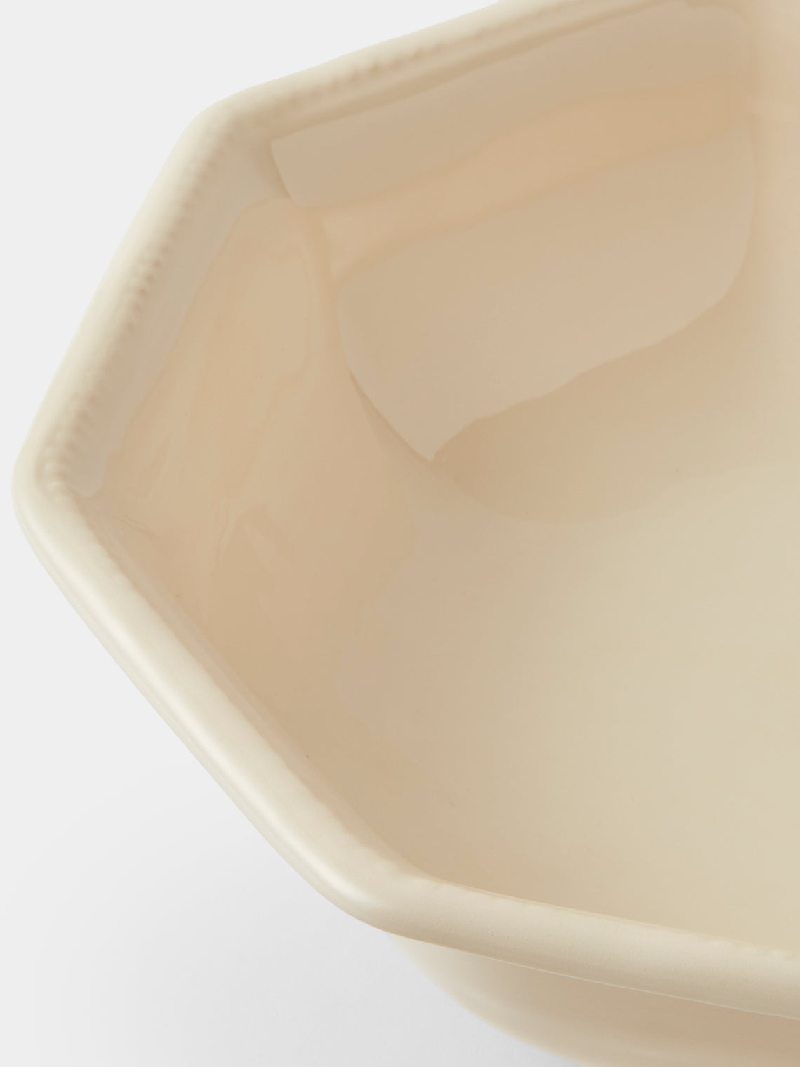 Maison Pichon Uzès - Louis XVI Hand-Glazed Ceramic Salad Bowl - White - ABASK