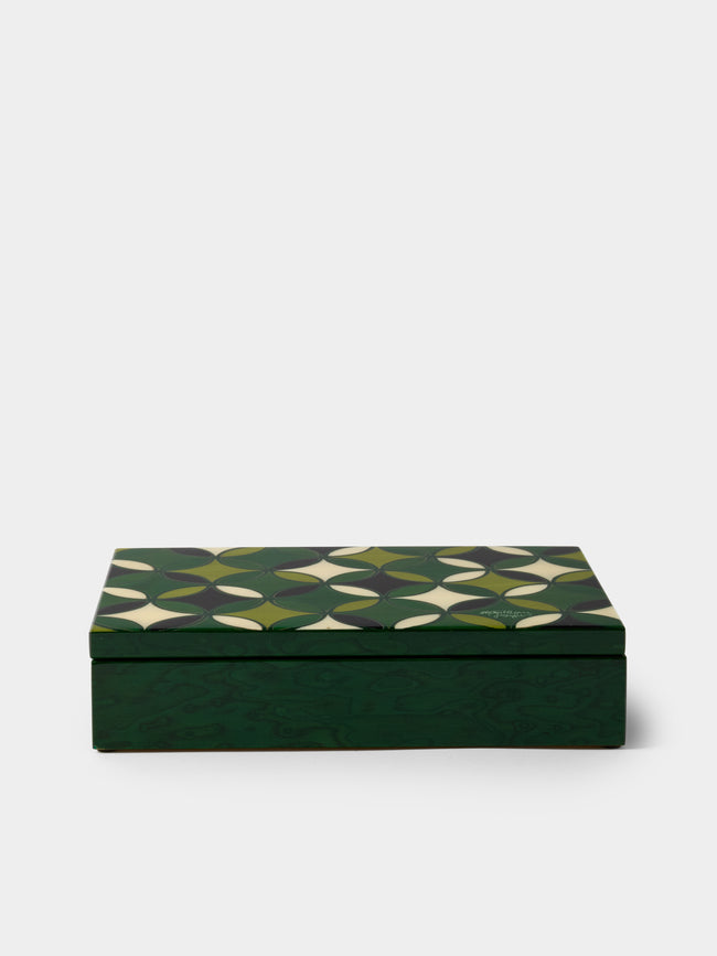 Mastellone Giuseppe - Wood Inlay Jewelry Box - Green - ABASK - 