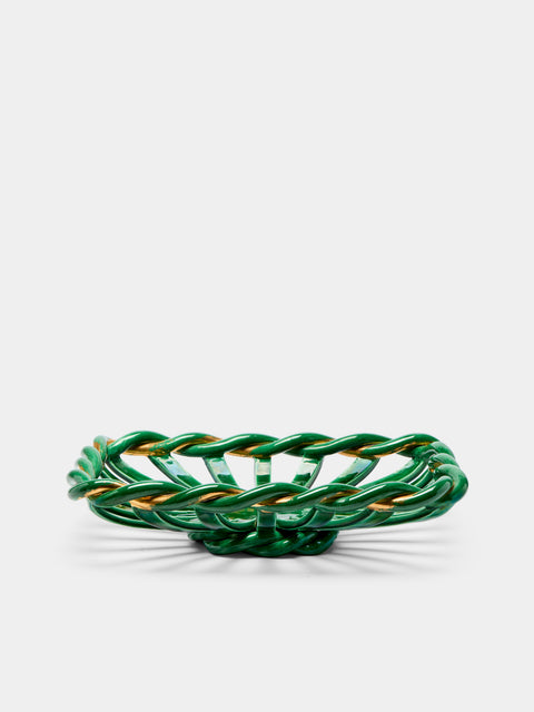 Antique and Vintage - 1950s Uzès Ceramic Braided Bowl -  - ABASK - 