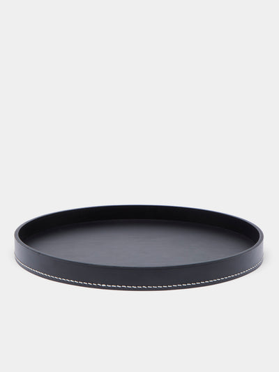 Les Few - Armance Leather Round Tray -  - ABASK - 