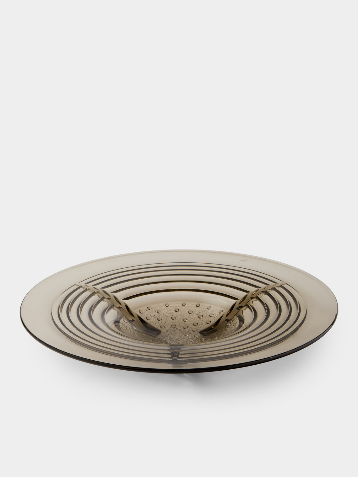 Antique and Vintage - 1930s Murano Glass Bowl - Gray - ABASK - 