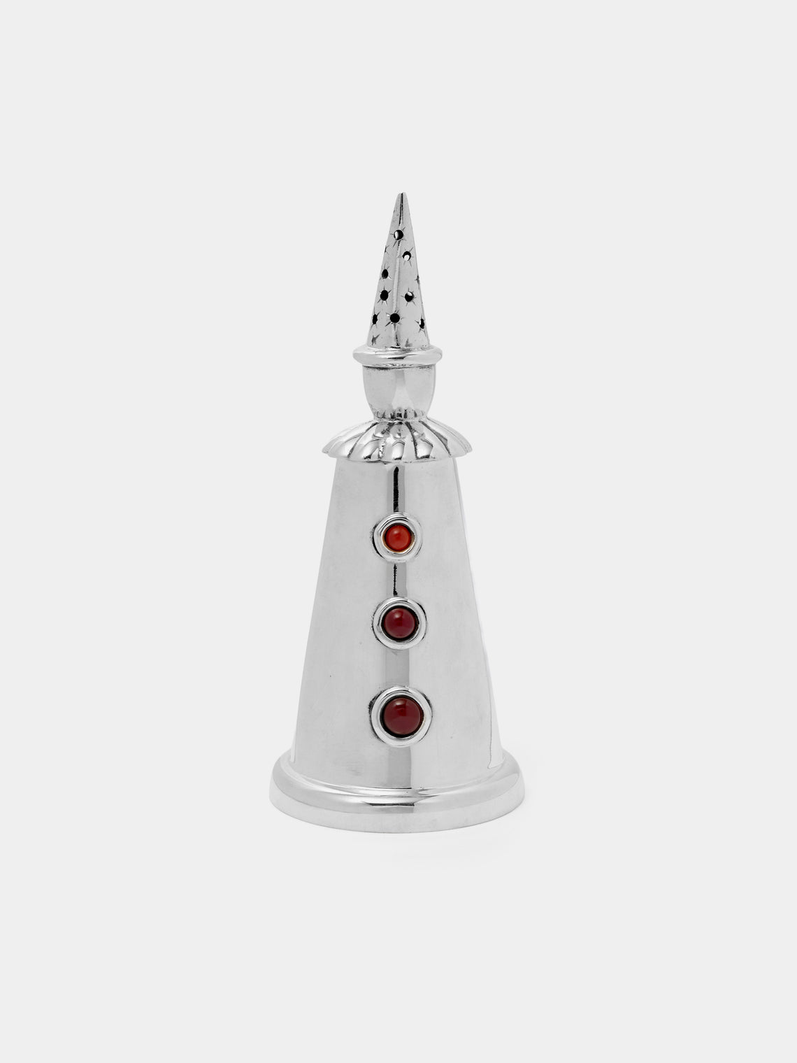Antique and Vintage - 1980s Silver-Plated Clown Sugar Shaker - Silver - ABASK - 