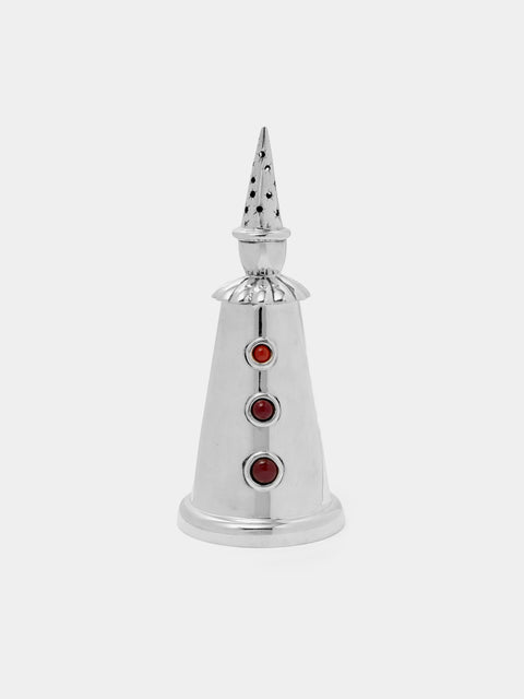 Antique and Vintage - 1980s Silver-Plated Clown Sugar Shaker - Silver - ABASK - 