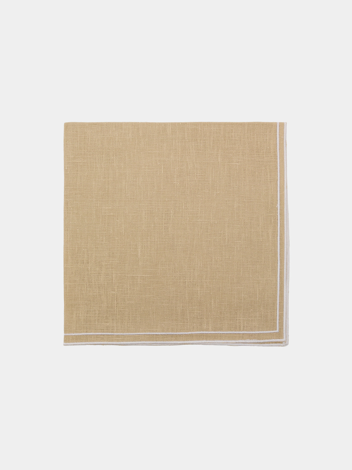 La Gallina Matta - D.Q Embroidered Linen Napkins (Set of 4) -  - ABASK