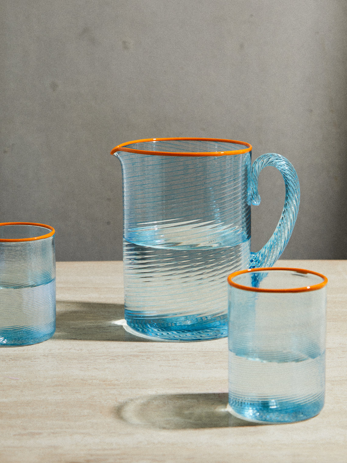 Giberto - Fizzy Hand-Blown Murano Collection - Blue - ABASK
