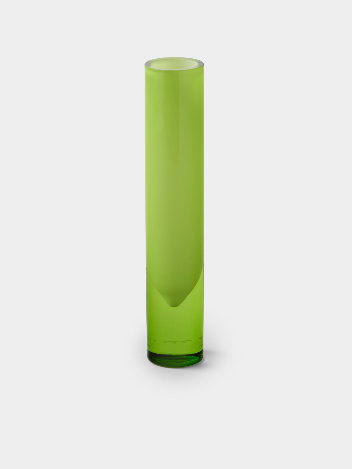 Antique and Vintage - 1960s La Murrina Murano Glass Bud Vase (10in/25cm) - Green - ABASK - 