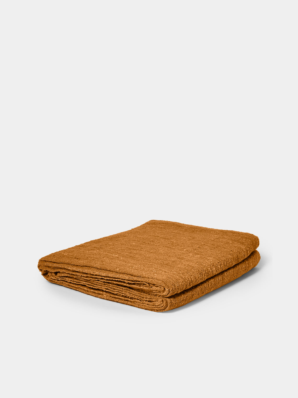 Valentina Hoyos - Hand-Dyed Cotton Throw (106in/2.7m) - Orange - ABASK