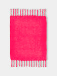 Lena Rewell - Handwoven Solid Mohair Blanket (72in/1.8m) - Pink - ABASK - 