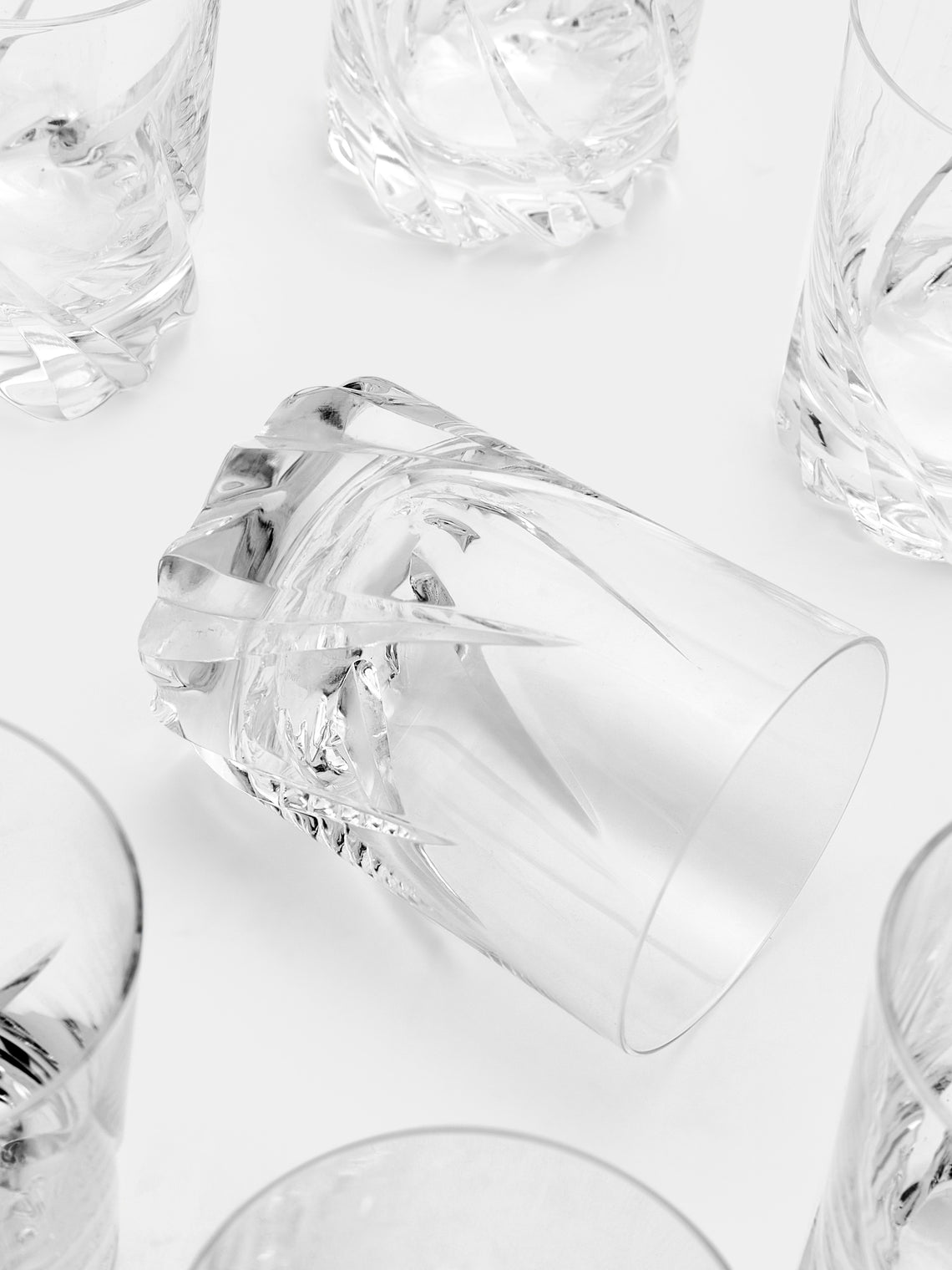 Antique and Vintage - 1950s Daum Crystal Old Fashioned Tumblers (Set of 12) - Clear - ABASK