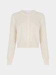 Ryan Roche - Cashmere Cropped Crew-Neck Cardigan -  - ABASK - 