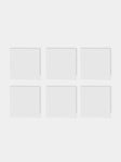 Los Encajeros - Tokyo Linen Coasters (Set of 6) - White - ABASK - 