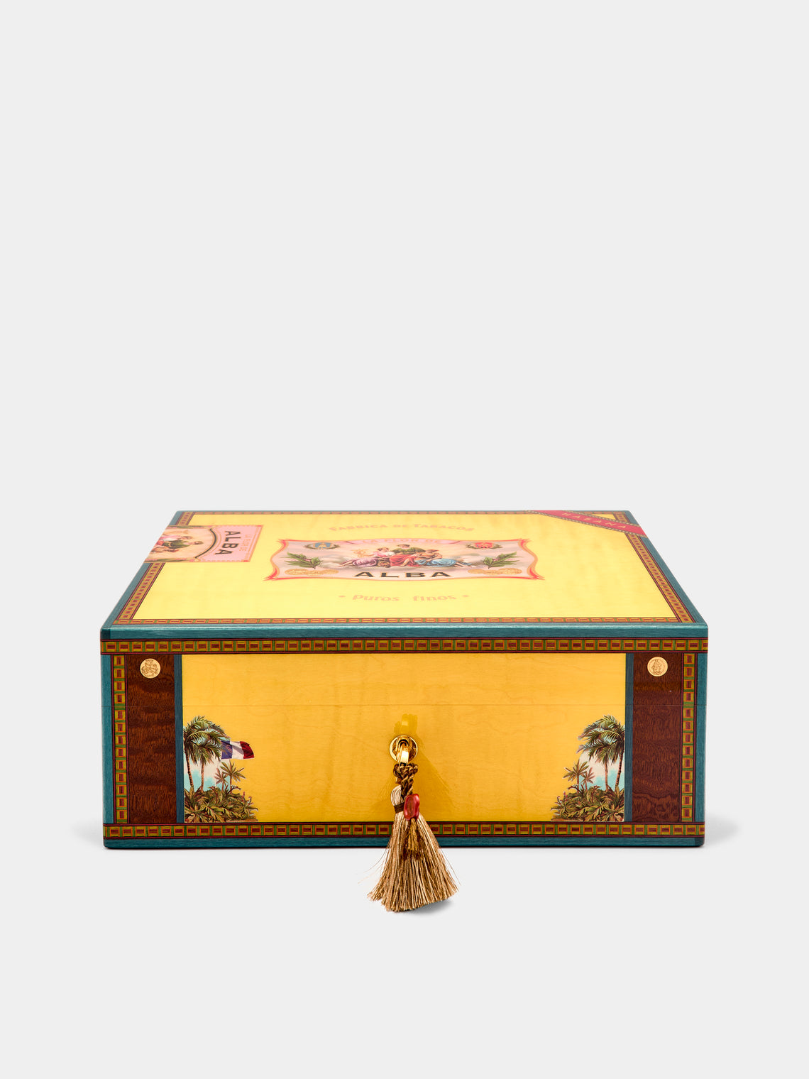 Elie Bleu - Flor de Alba Sycamore Humidor Case (75 Cigars) -  - ABASK