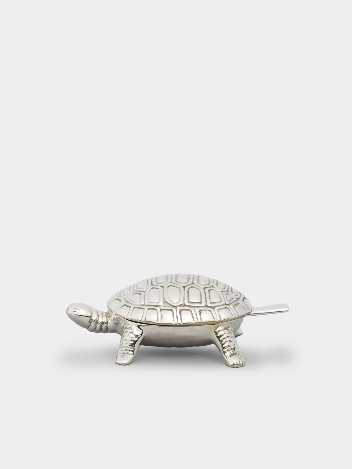 Jarosinski & Vaugoin - Turtle Sterling Silver and Gold Vermeil Salt Cellar with Spoon -  - ABASK