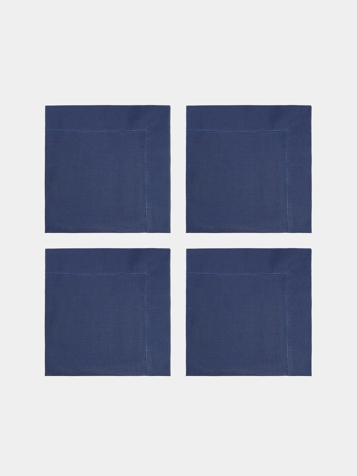 Angela Wickstead - Capri Linen Napkins (Set of 4) - Blue - ABASK