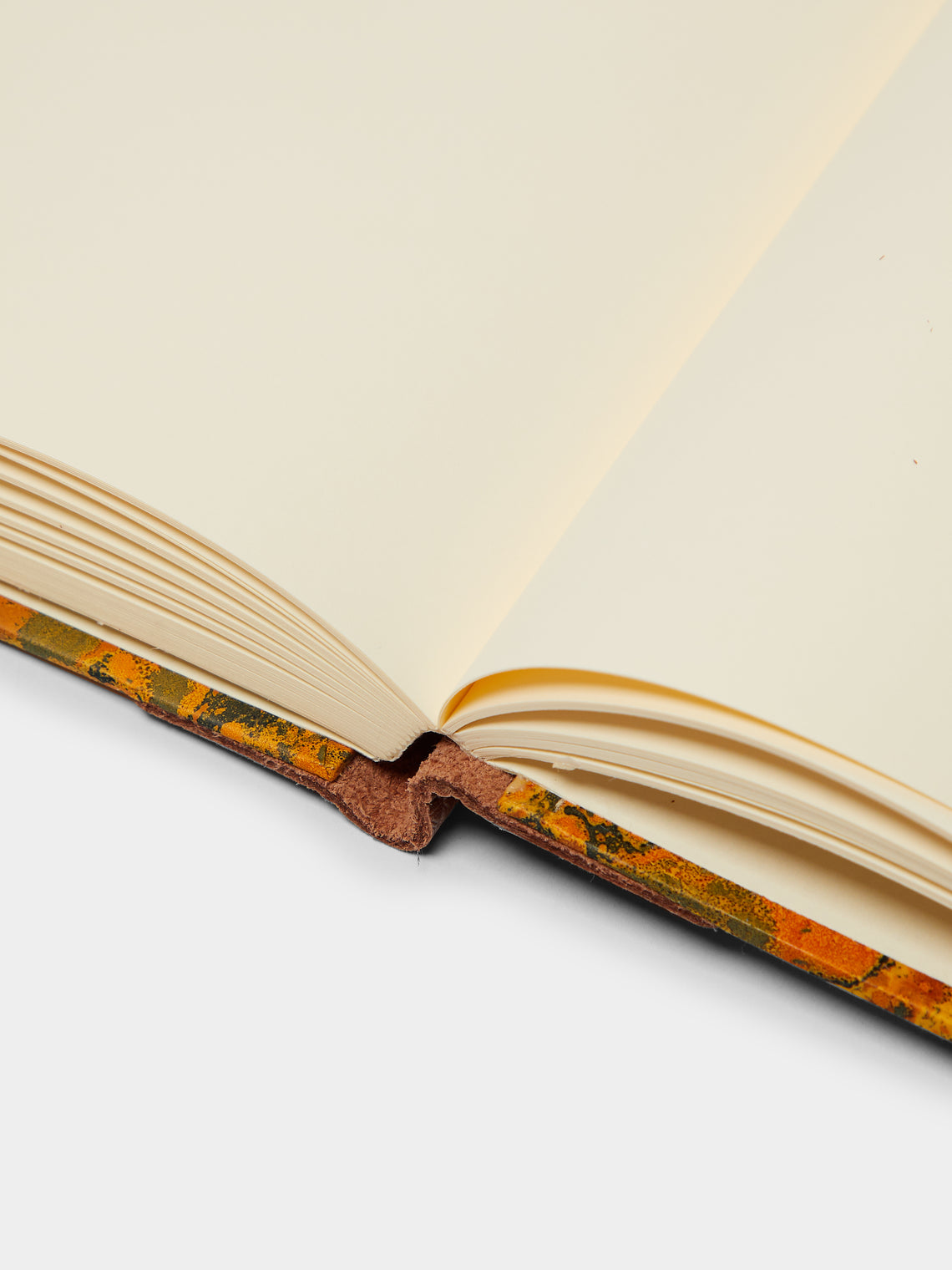 Giannini Firenze - Hand-Marbled Leather Bound Notebook -  - ABASK