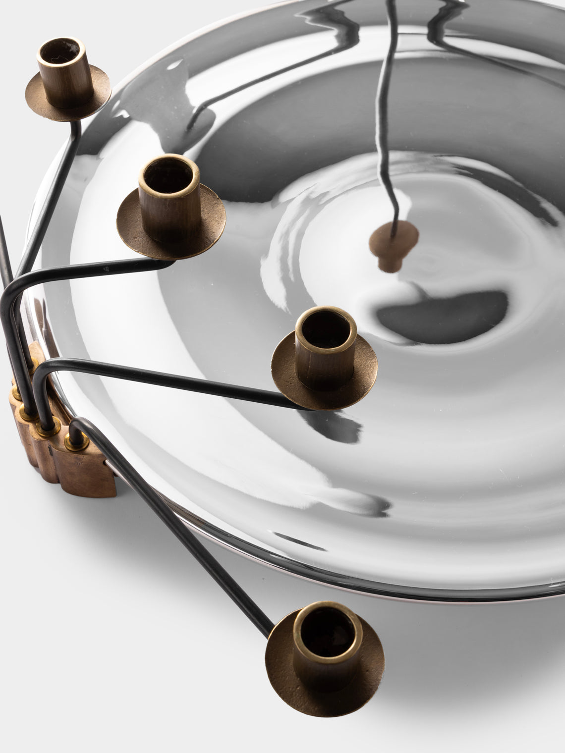 San Lorenzo - 1992 Afra and Tobia Scarpa No. 69 Pure Silver Candelabra - Silver - ABASK