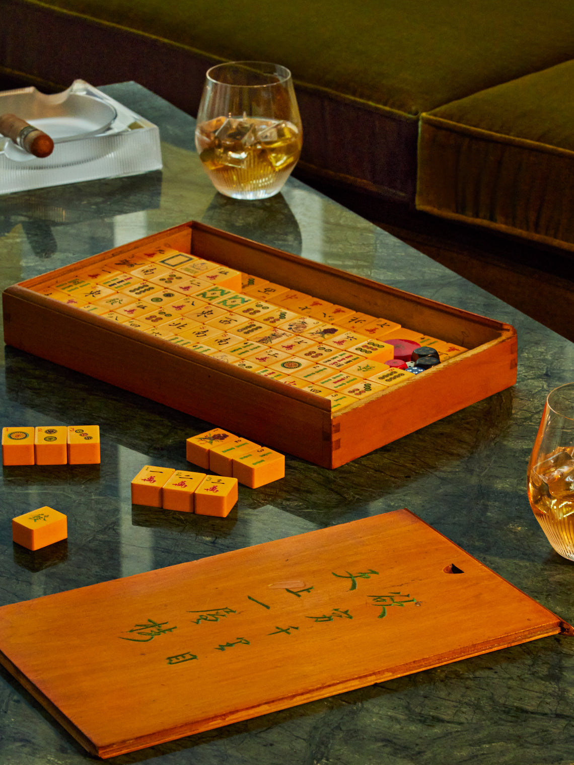 Antique and Vintage - Late 20th Century Mahjong Set -  - ABASK
