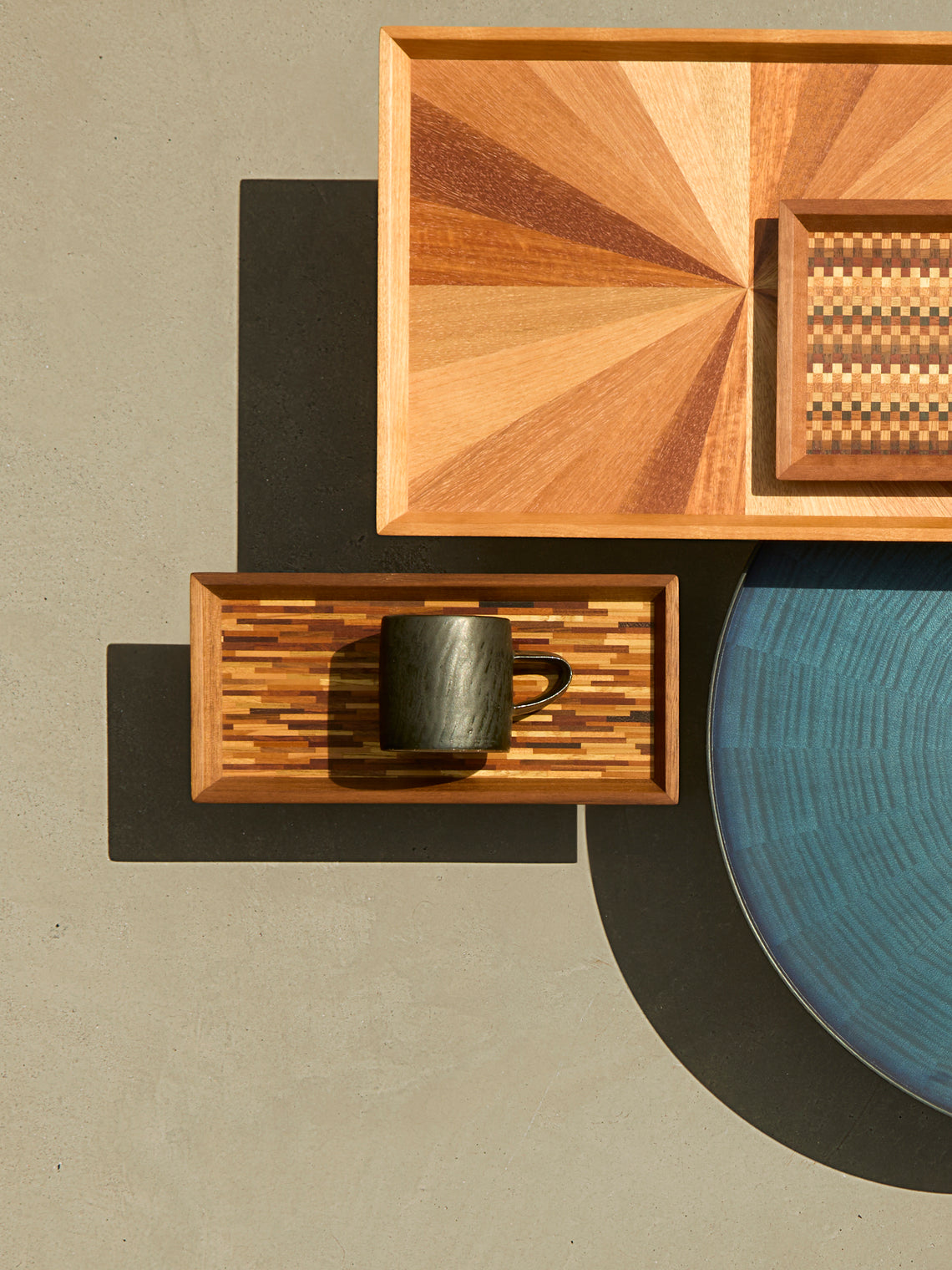 Mori Kougei - Poke Wood Long Tray -  - ABASK