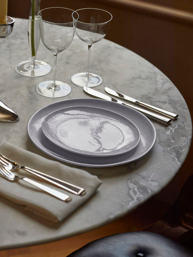 Astier de Villatte - Rien Hand-Glazed Ceramic Salad / Dessert Plate (Set of 2) - White - ABASK