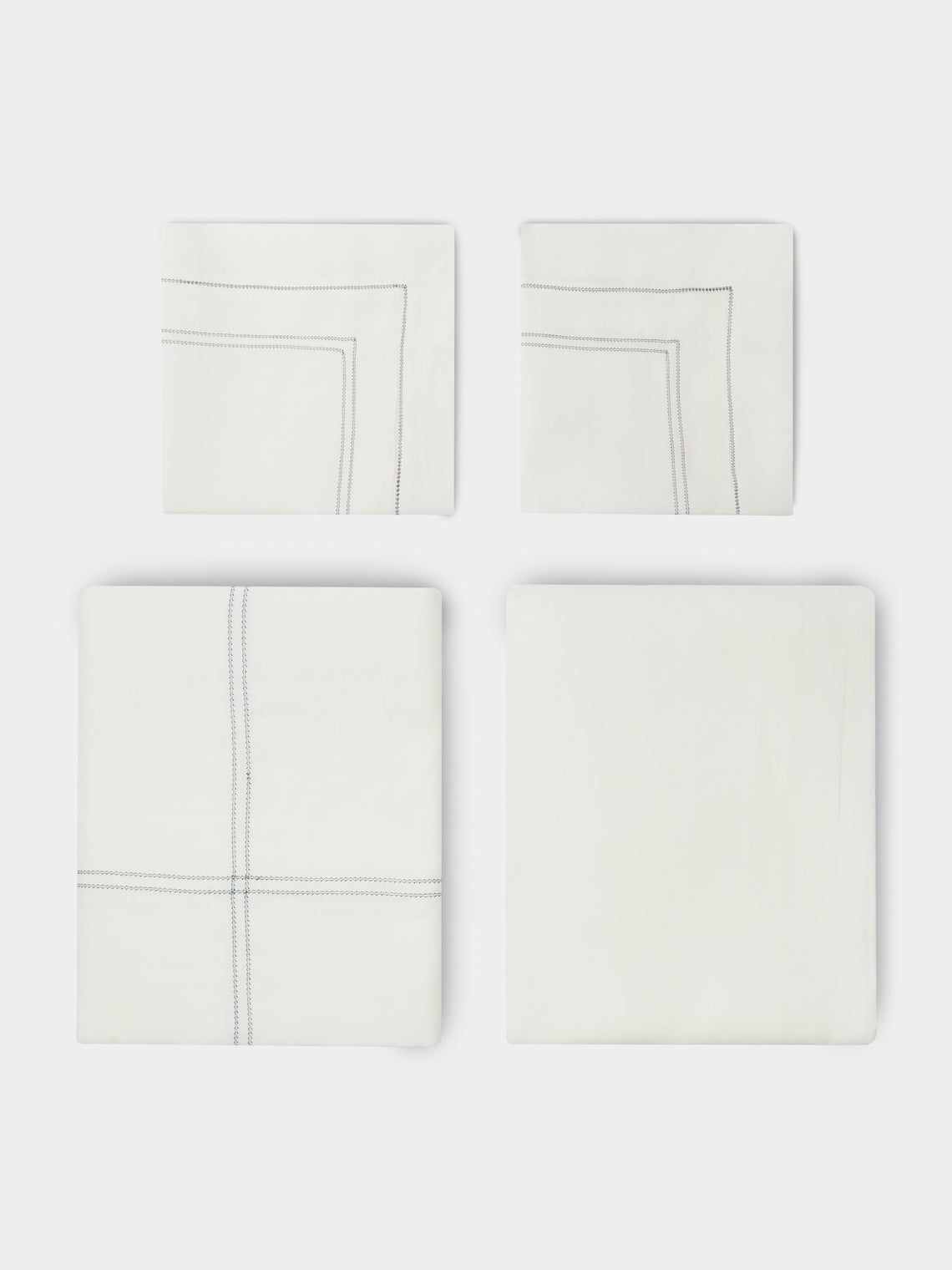 Volga Linen - Hem-Stitch Linen Super King-Size Bedding Collection -  - ABASK - 