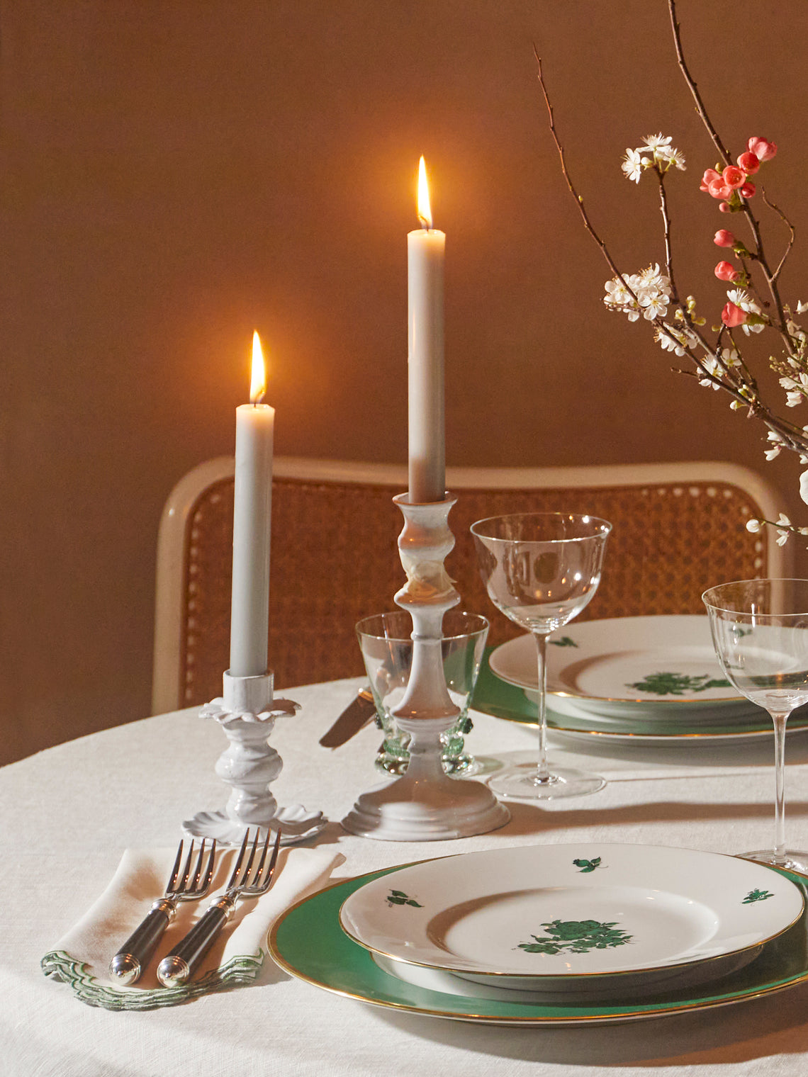 Astier de Villatte - Fifi Hand-Glazed Ceramic Candlestick -  - ABASK